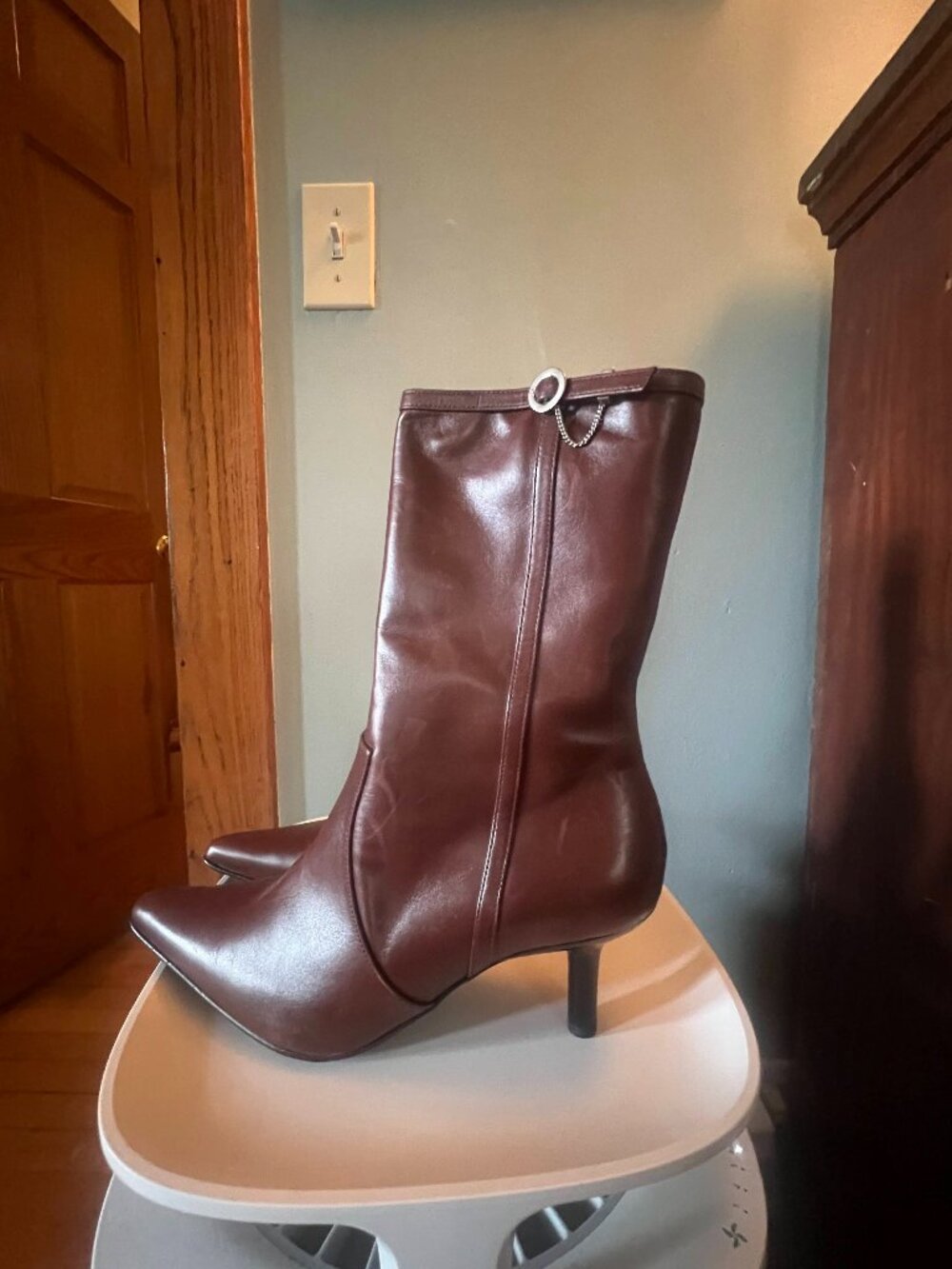 Kenzo Vintage Women's Burgundy Brown Boots Size 38